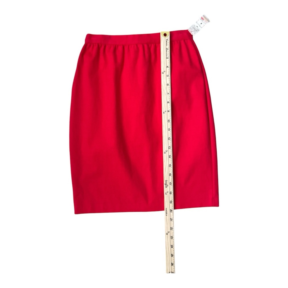 Vintage Creative Force Red Pencil Skirt Women size M